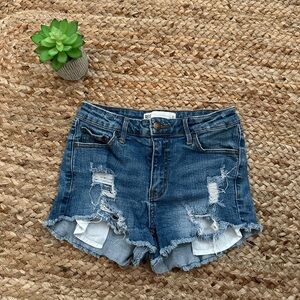 RSQ DENIM MID RISE SHORTS